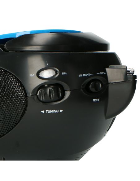 Lenco SCD-24 BLUE/BL Radio FM portable avec CD Bleu / Noir