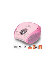 Lenco SCD-24 PINK Radio FM portable avec CD Rose
