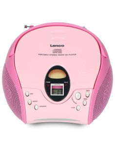 Lenco SCD-24 PINK Radio FM portable avec CD Rose 2