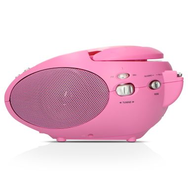 Lenco SCD-24 PINK Radio FM portable avec CD Rose