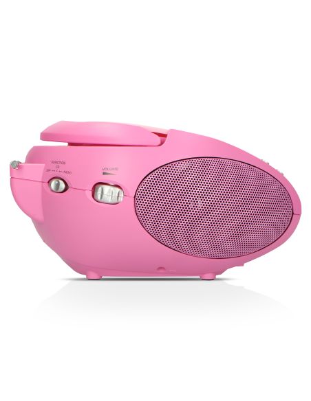 Lenco SCD-24 PINK Radio FM portable avec CD Rose