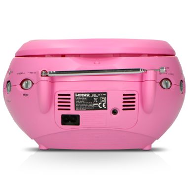 Lenco SCD-24 PINK Radio FM portable avec CD Rose