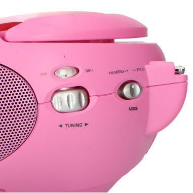 Lenco SCD-24 PINK Radio FM portable avec CD Rose