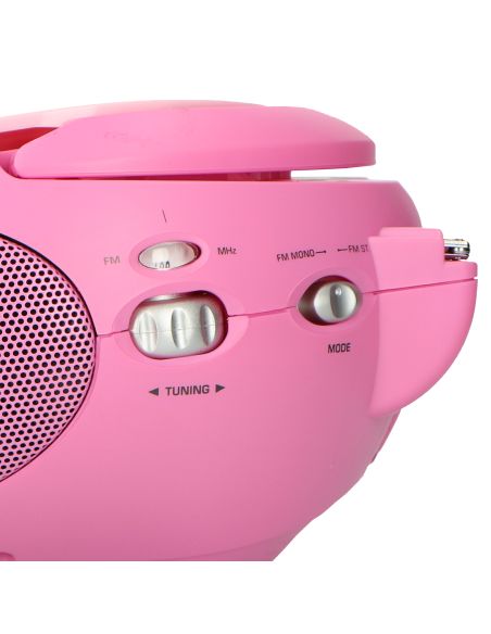 Lenco SCD-24 PINK Radio FM portable avec CD Rose