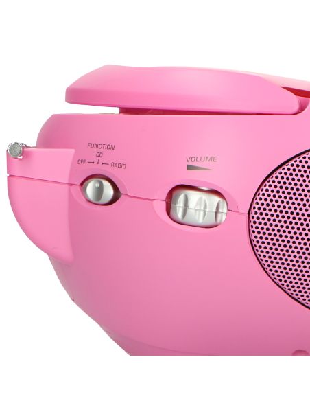 Lenco SCD-24 PINK Radio FM portable avec CD Rose