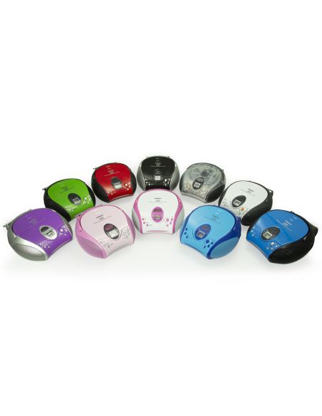 Lenco SCD-24 PINK Radio FM portable avec CD Rose