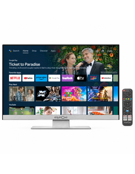 Smart TV Google Officiel TV 19" EquinOxe 12V Camping car