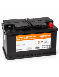 Batterie de démarrage AGM 80Ah ANTARION