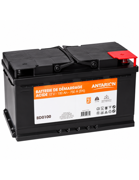 Batterie de démarrage ACIDE 100Ah ANTARION
